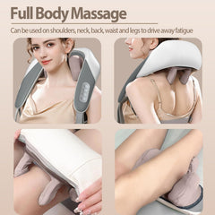 Neck Electric Massager U-Shaped with Vibration for Neck Pain Relief, Cervical, Memory Foam GenzVybs